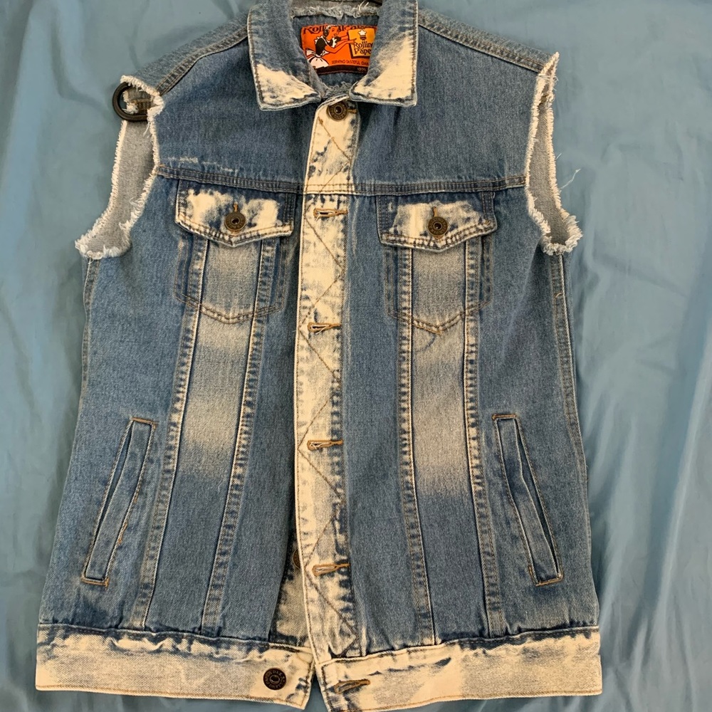 Men’s Rolling Paper Short sleeve Jean Jacket